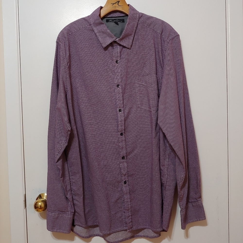 KENNETH Cole Mens Long Sleeves Shirt